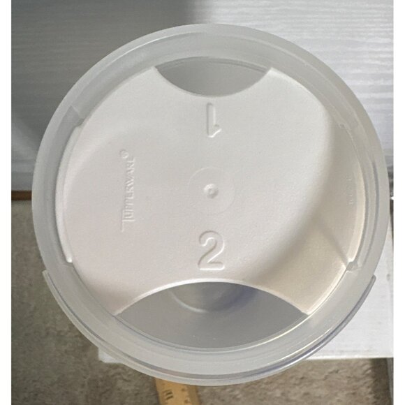 Vtg Tupperware Modular Mates Spaghetti Dispenser 1661 Measuring Insert Blue Seal - Picture 3 of 7